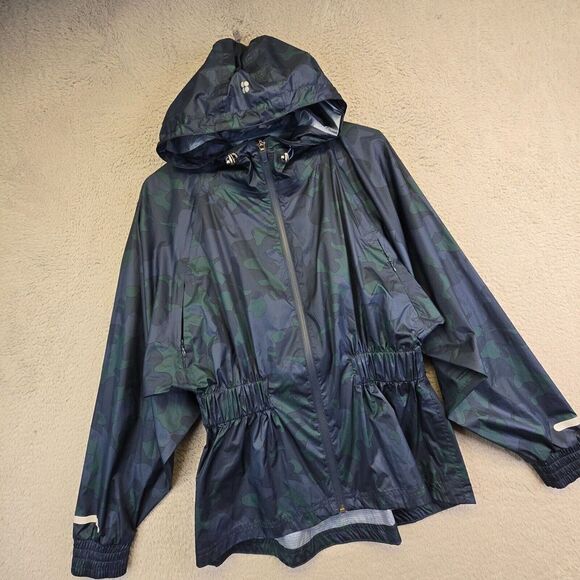 Sweaty Betty Storm Seeker Batwing Jacket Womens‎ XS Camo Gorpcore Hip Hop Punk - Picture 1 of 16